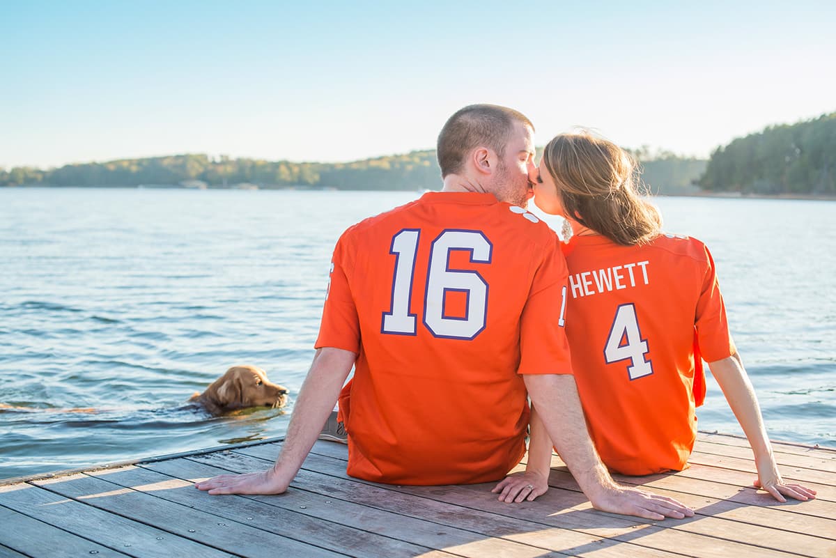 Clemson SC wedding photographer | Clemson University engagement pictures