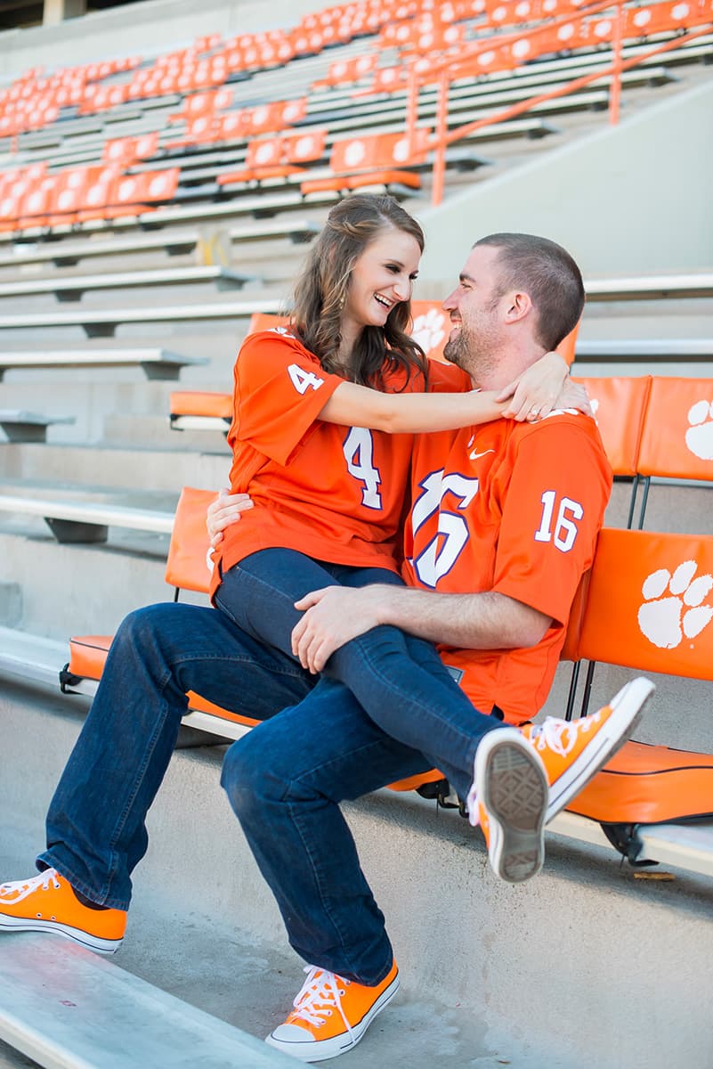 Clemson University Death Valley engagement pictures