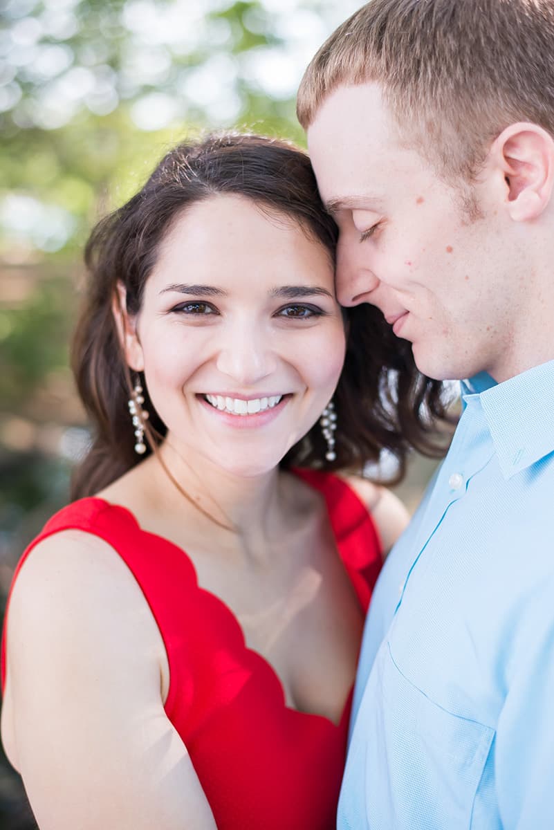Engagement pictures in Greenville, SC at Furman University