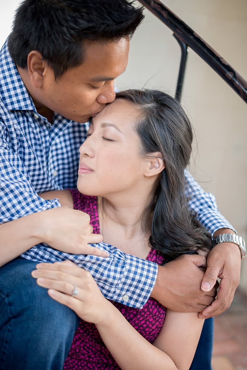Furman University engagement pictures at the clock tower | Greenville, SC