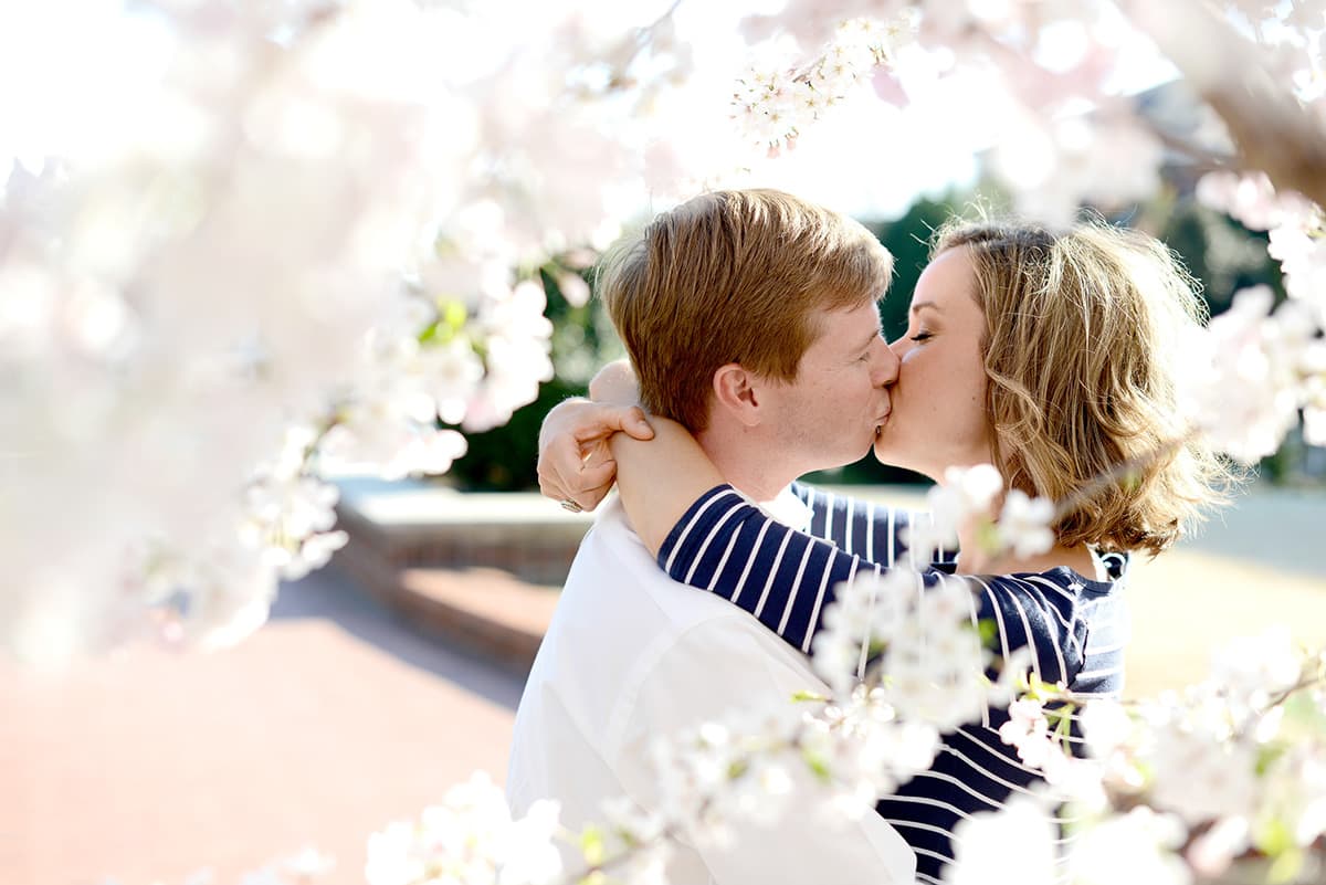 Clemson University campus engagement pictures